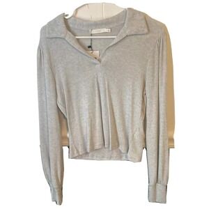 Lush Womens Sweater Size large Light  Blue V Neck Sweater Soft NWT